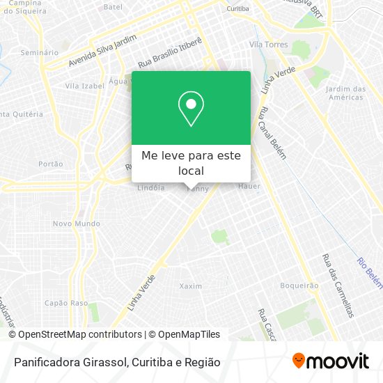 Panificadora Girassol mapa