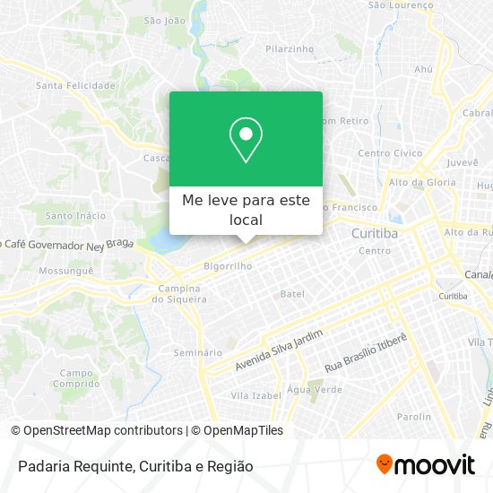 Padaria Requinte mapa
