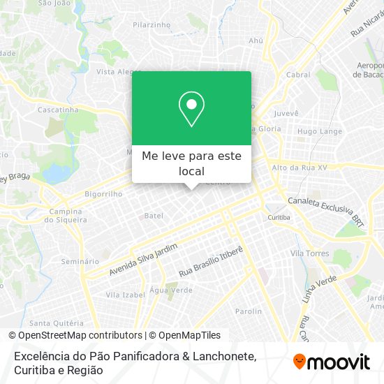 Excelência do Pão Panificadora & Lanchonete mapa