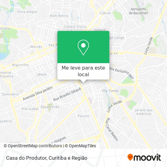 Casa do Produtor mapa