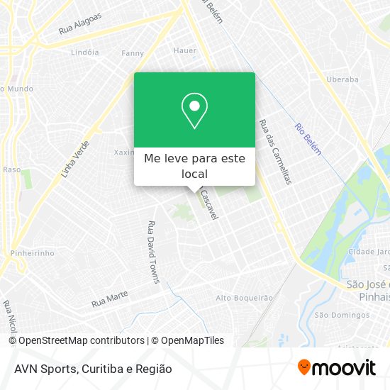 AVN Sports mapa