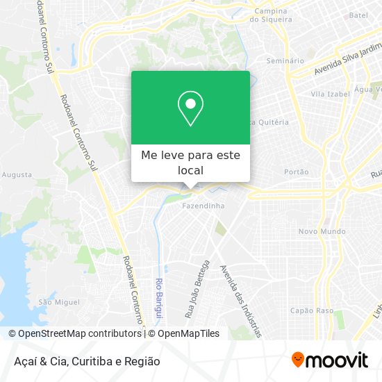 Açaí & Cia mapa