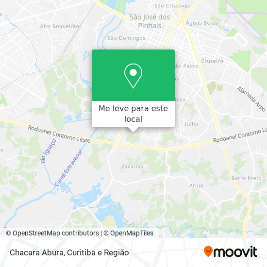 Chacara Abura mapa