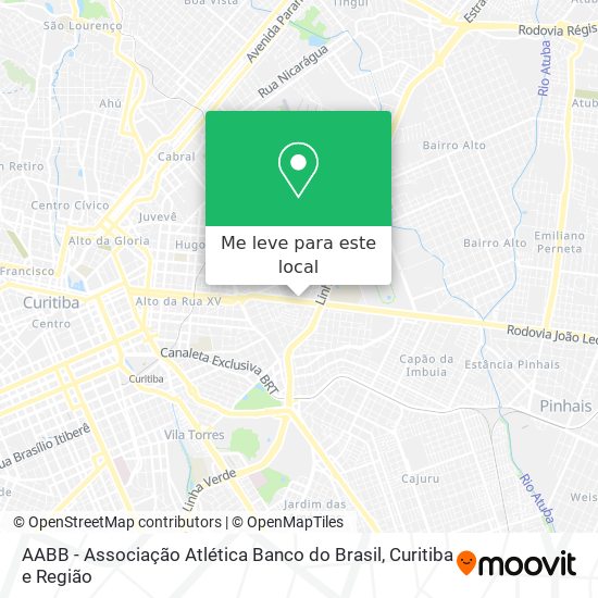 AABB - Associação Atlética Banco do Brasil mapa