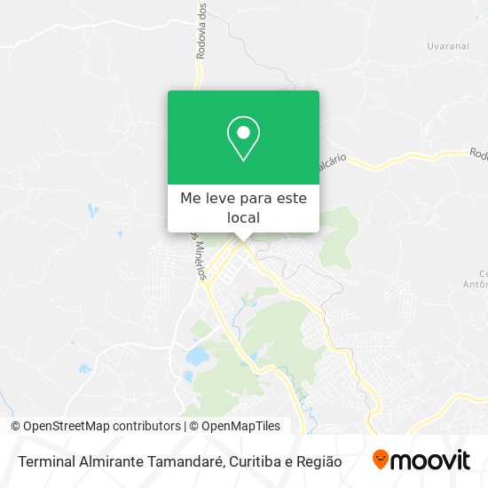 Terminal Almirante Tamandaré mapa