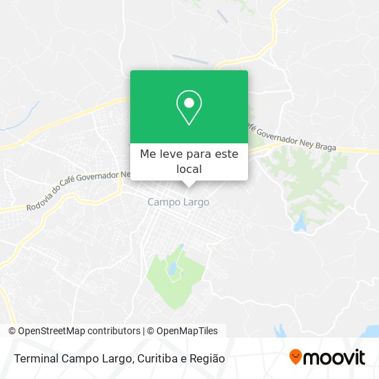 Terminal Campo Largo mapa