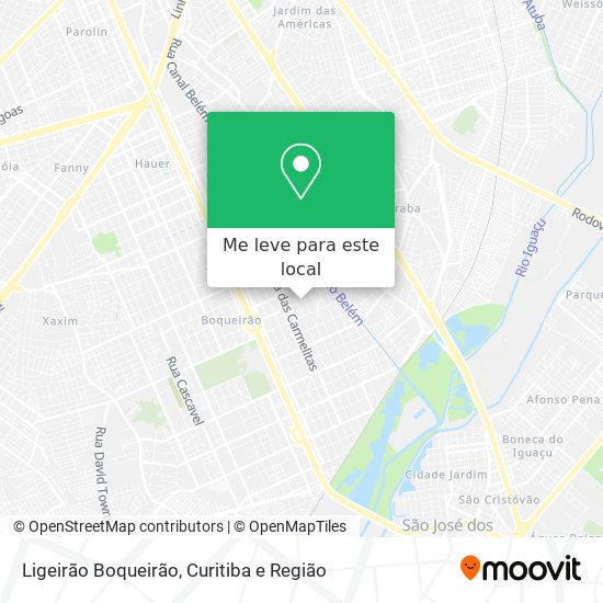 Ligeirão Boqueirão mapa