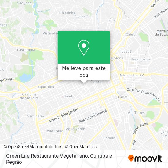 Green Life Restaurante Vegetariano mapa