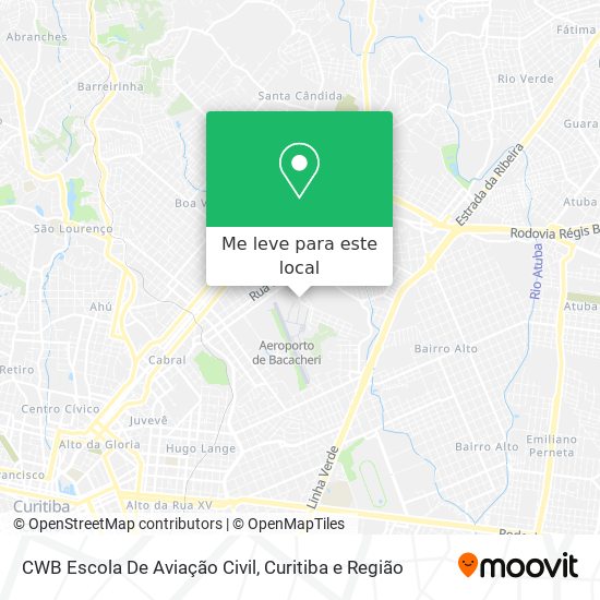 CWB Escola De Aviação Civil mapa