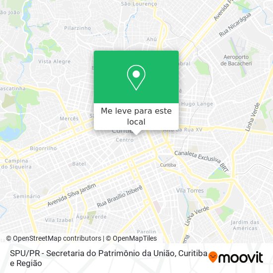 SPU / PR - Secretaria do Patrimônio da União mapa