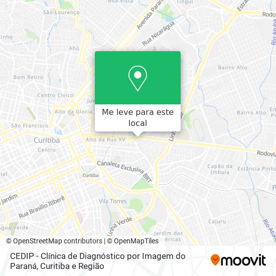 CEDIP - Clínica de Diagnóstico por Imagem do Paraná mapa