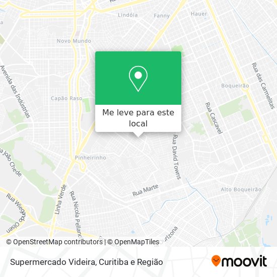 Supermercado Videira mapa