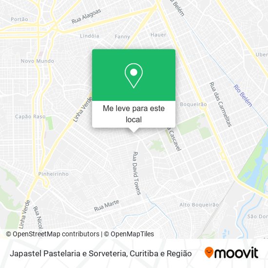 Japastel Pastelaria e Sorveteria mapa