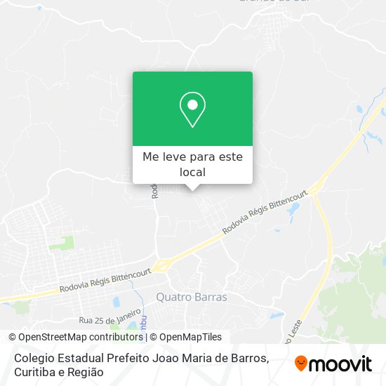 Colegio Estadual Prefeito Joao Maria de Barros mapa