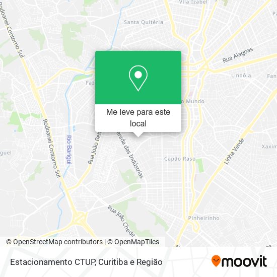 Estacionamento CTUP mapa