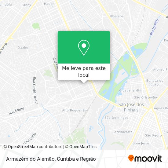 Armazém do Alemão mapa
