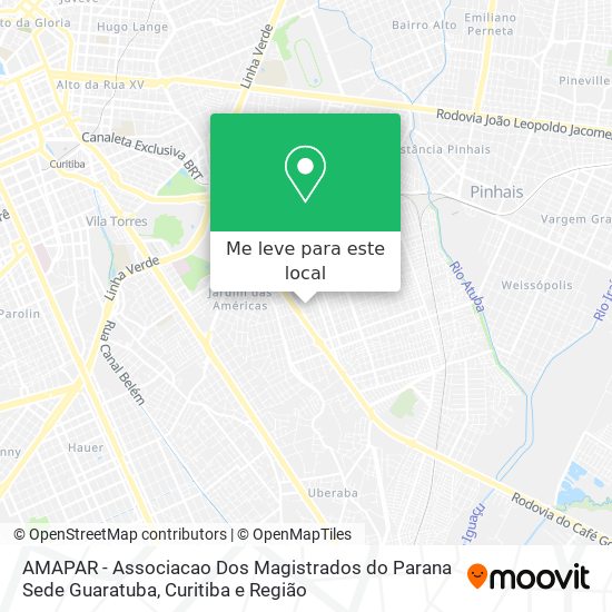 AMAPAR - Associacao Dos Magistrados do Parana Sede Guaratuba mapa