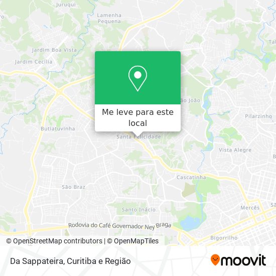 Da Sappateira mapa