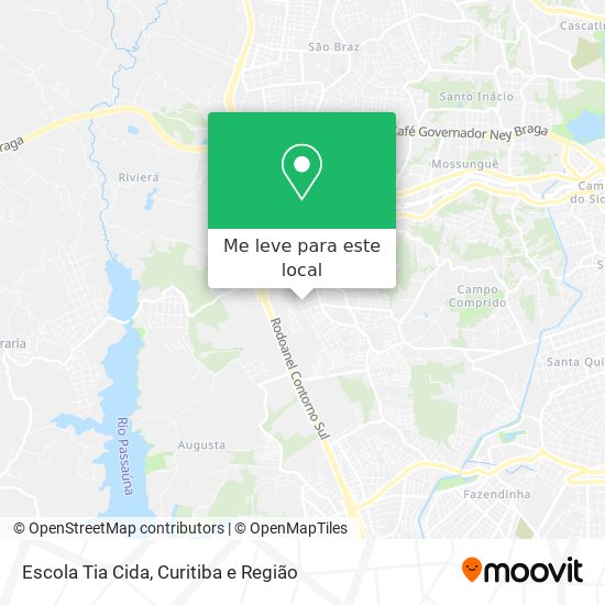 Escola Tia Cida mapa