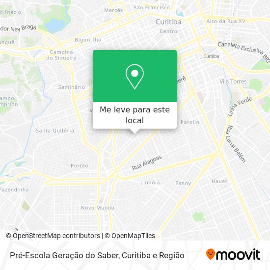 Pré-Escola Geração do Saber mapa