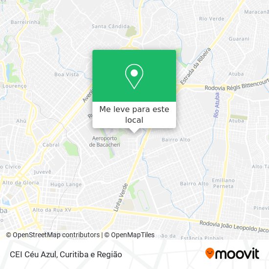 CEI Céu Azul mapa