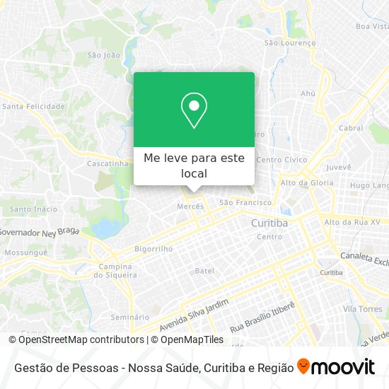 Gestão de Pessoas - Nossa Saúde mapa