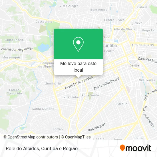 Rolê do Alcides mapa