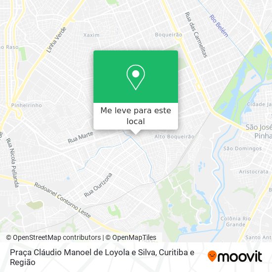 Praça Cláudio Manoel de Loyola e Silva mapa