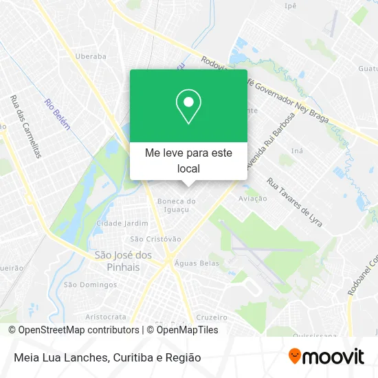 Meia Lua Lanches mapa