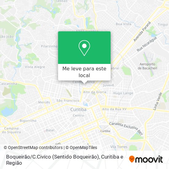 Boqueirão / C.Civíco (Sentido Boqueirão) mapa