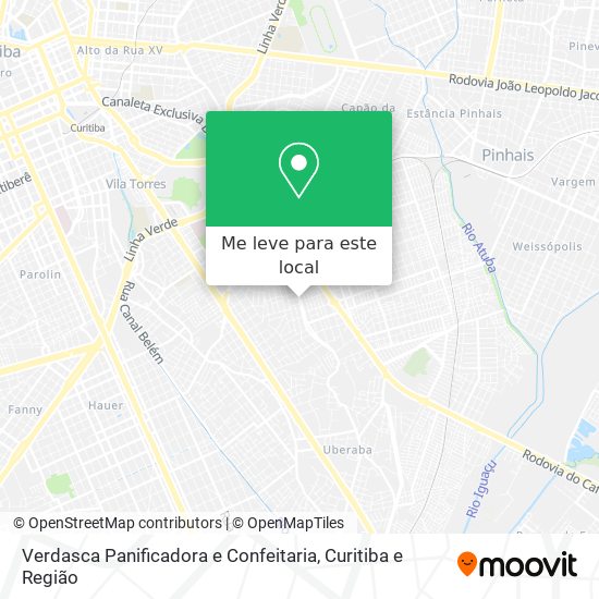 Verdasca Panificadora e Confeitaria mapa