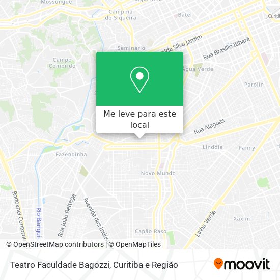 Como chegar até Teatro Faculdade Bagozzi em Portão de Ônibus?