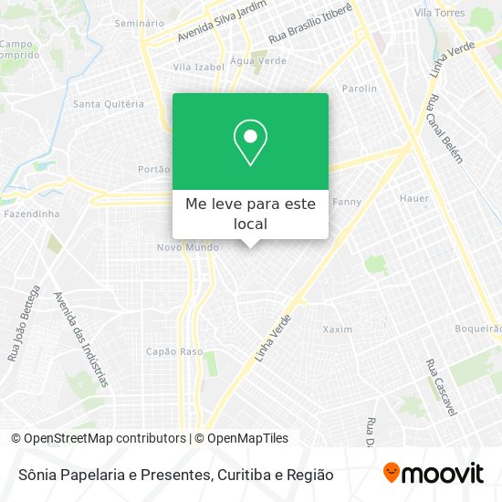 Sônia Papelaria e Presentes mapa