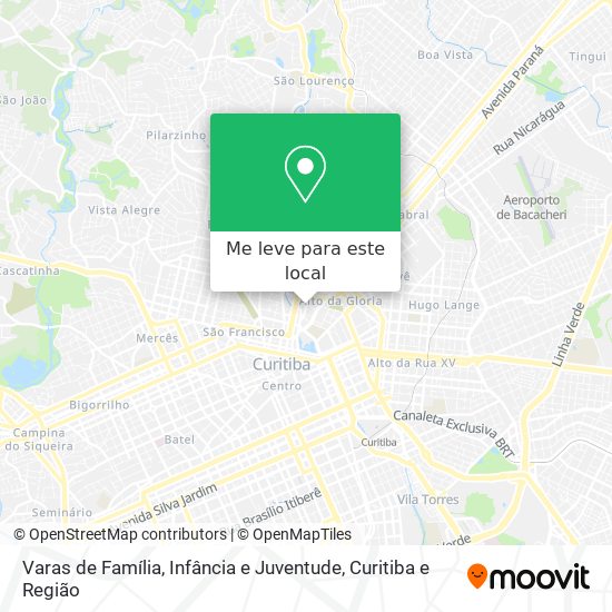 Varas de Família, Infância e Juventude mapa