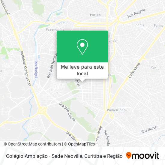 Colégio Amplação - Sede Neoville mapa