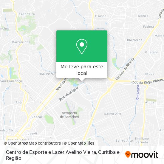 Centro de Esporte e Lazer Avelino Vieira mapa