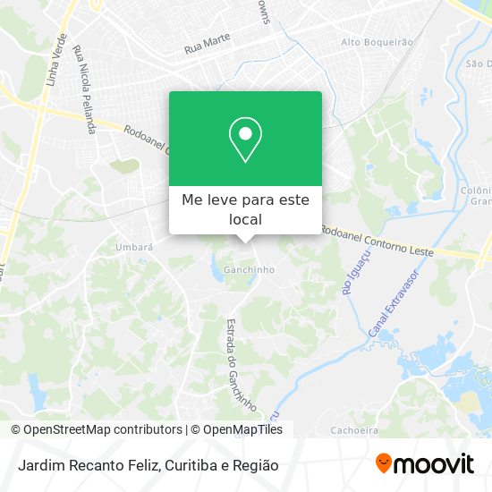Jardim Recanto Feliz mapa
