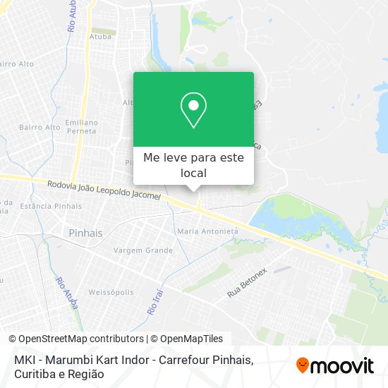 MKI - Marumbi Kart Indor - Carrefour Pinhais mapa