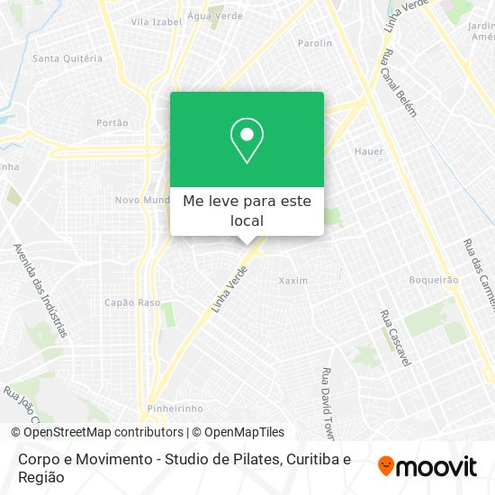 Corpo e Movimento - Studio de Pilates mapa