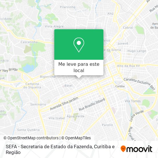 SEFA - Secretaria de Estado da Fazenda mapa