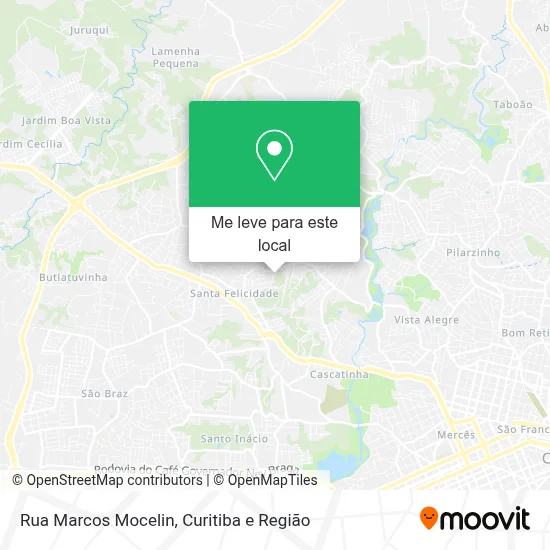 Rua Marcos Mocelin mapa