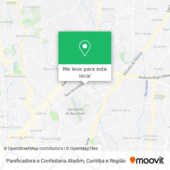 Panificadora e Confeitaria Aladim mapa