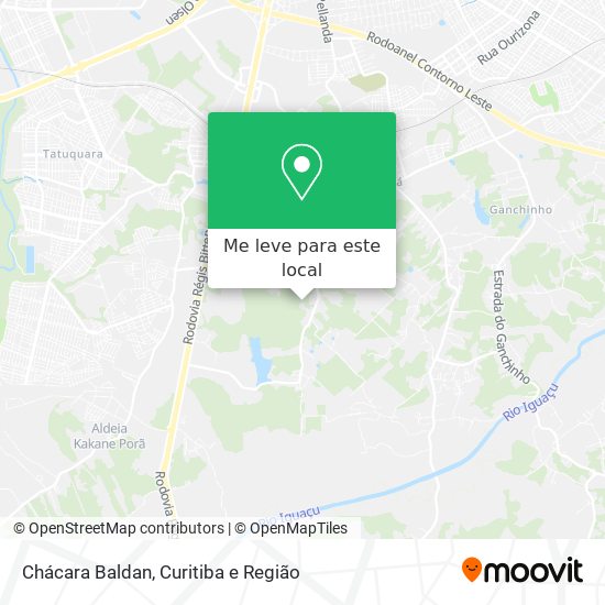Chácara Baldan mapa