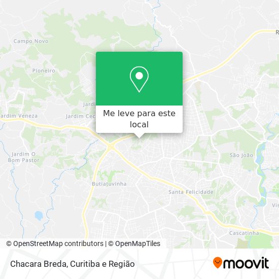 Chacara Breda mapa