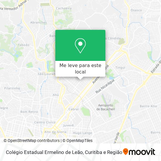 Colégio Estadual Ermelino de Leão mapa