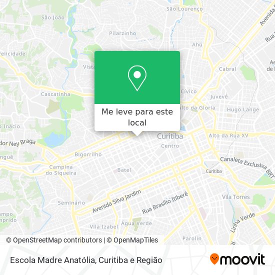 Escola Madre Anatólia mapa