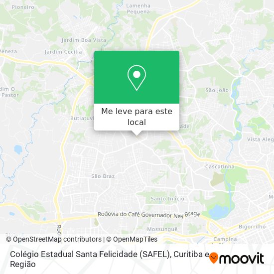 Colégio Estadual Santa Felicidade (SAFEL) mapa