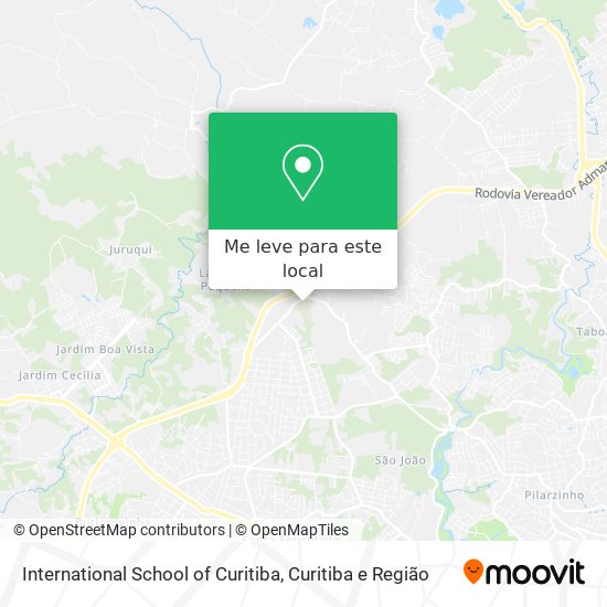 International School of Curitiba mapa