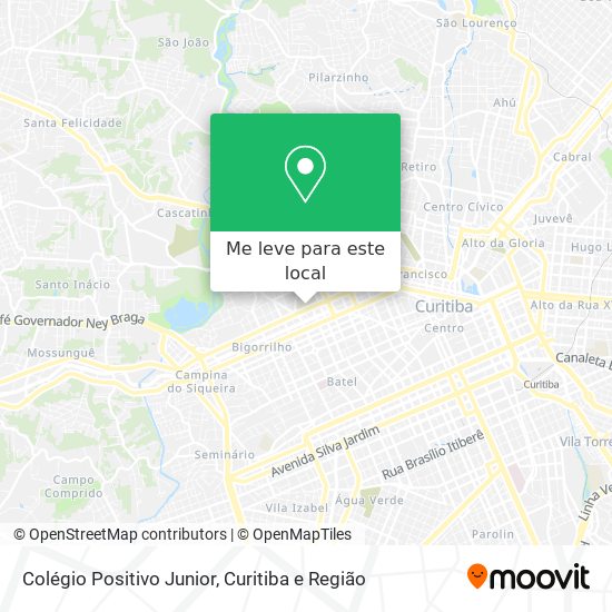 Colégio Positivo Junior mapa