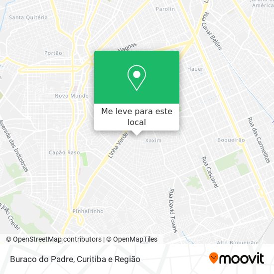 Buraco do Padre mapa
